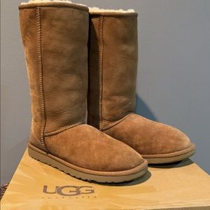 Tall chestnut ugg boots